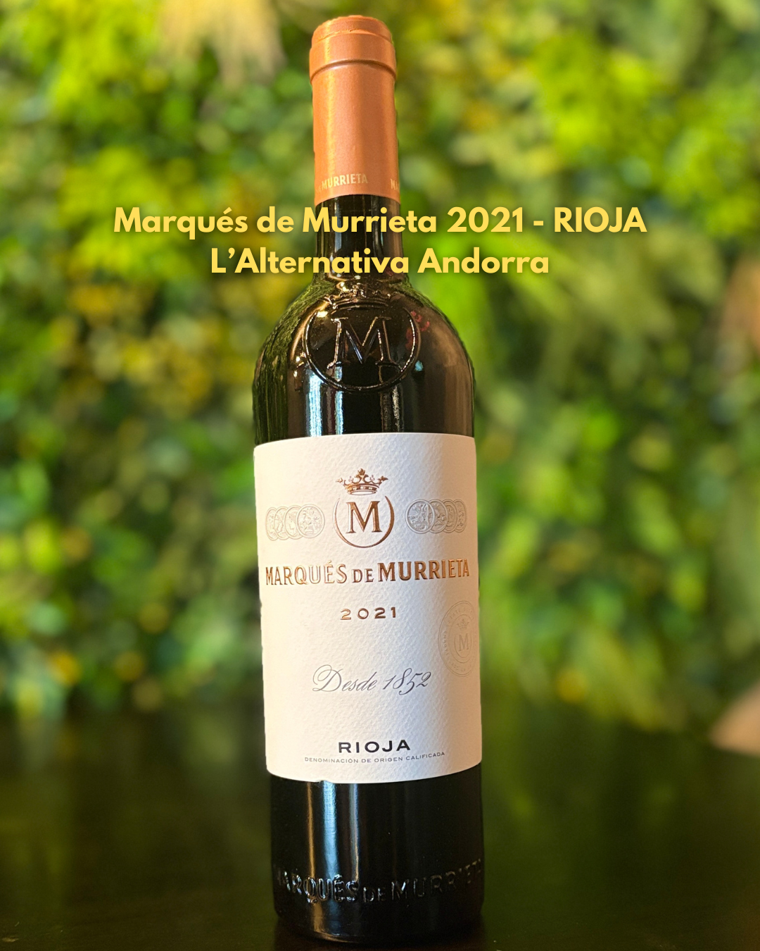 🍷✨ AL CELLER DE L’ALTERNATIVA, LA QUALITAT PARLA SOLA ✨🍷 Avui et presentem una de les joies que tenim a la nostra carta de vins: Marquès de Murrieta Reserva 2021, un dels grans referents de La Rioja Alta i una anyada considerada excel·lent. Un vi vibrant, estructurat i sorprenentment fresc, elaborat principalment amb "Tempranillo", acompanyat de "Graciano, Mazuelo i Garnacha". Després de 24-26 mesos en botes de roure americà, desenvolupa un perfil aromàtic profund: Notes de fruita vermella, grosella i mora, tocs de muntanya, espècies fines, vainilla i un punt balsàmic que el fa inconfusible. És un vi amb gran capacitat de guarda, elegant, equilibrat i reconegut internacionalment per la seva qualitat. Un company ideal per a plats com corder, “cochinillo”, galtes al forn o elaboracions amb tòfona. A L’Alternativa, ens agrada oferir vins que expliquen històries, que emocionen i que eleven qualsevol àpat. I aquest vi Murrieta Reserva 2021 és, sens dubte, un d’aquells vins que val la pena descobrir. 📍 L’Alternativa Andorra – Plaça de les Arcades. 📅 De dilluns a dissabte