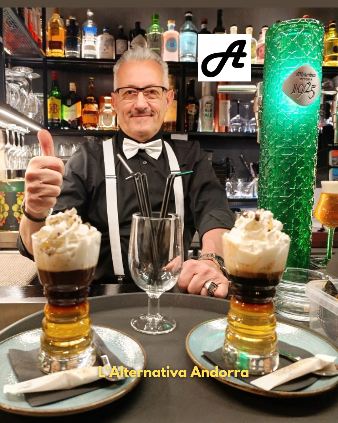 Hi ha persones que fan que un restaurant sigui molt més que un lloc on menjar. Persones que donen caliu, que cuiden cada detall i que converteixen cada servei en una experiència. A L’Alternativa Andorra tenim la sort de tenir-ne una: el Tony, un cap de sala que tothom coneix i que molts consideren, sense exagerar, un dels millors del país. El Tony és professionalitat, elegància i bon tracte. Però també és passió per la gastronomia i un autèntic expert en Cafè Irlandès, una especialitat que domina com pocs. Si vols tastar-lo, el trobaràs de dilluns a dissabte al vespre, i també dijous, divendres i dissabte al migdia. I parlant de migdies… Els dijous i divendres oferim un plat del dia excepcional, elaborat amb producte de proximitat i a un preu molt popular. Els dissabtes, pots gaudir de la nostra carta completa: cuina d’autor, tapes gastronòmiques i plats que respecten el producte i el territori. A L’Alternativa Andorra fem alta cuina de proximitat, amb una de les millors terrasses d’Andorra la Vella, i ho fem amb un principi molt clar: Aquí no cobrem les ganes. Aquí cobrem el que toca. Qualitat, honestedat i bon servei. Així de simple. Vine, gaudeix i deixa’t cuidar pel Tony i per tot el nostre equip. T’hi esperem amb la porta oberta i el somriure preparat. #LAlternativaAndorra #TonyElMillor #CuinaDeProximitat #TerrassaAndorra #GastronomiaHonesta